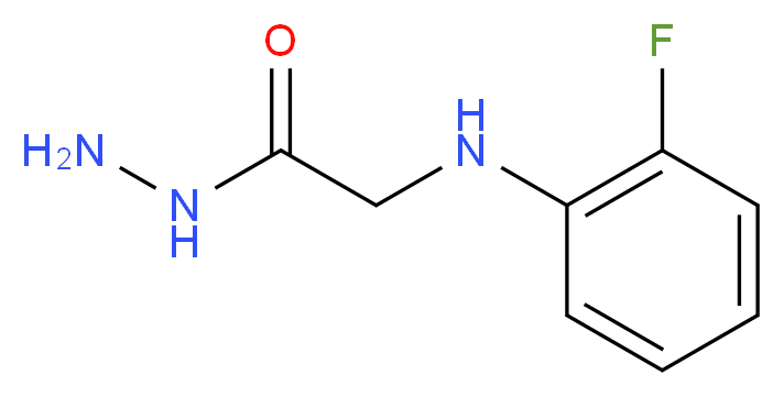 2-[(2-fluorophenyl)amino]acetohydrazide_分子结构_CAS_2371-27-9