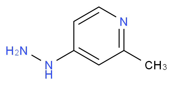 4-hydrazinyl-2-methylpyridine_分子结构_CAS_100518-39-6