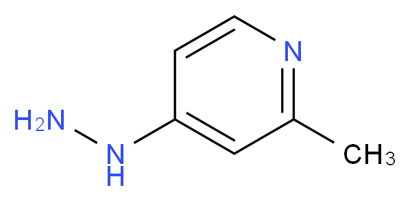 4-hydrazino-2-methylpyridine_分子结构_CAS_100518-39-6)