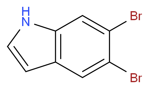 5,6-Dibromo-1H-indole_分子结构_CAS_854923-38-9)