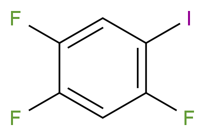 1,2,4-trifluoro-5-iodobenzene_分子结构_CAS_41860-63-3