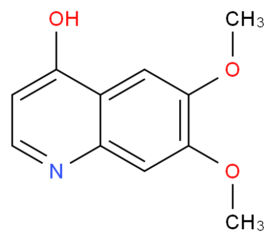 4-HYDROXY-6,7-DIMETHOXYQUINOLINE_分子结构_CAS_13425-93-9)