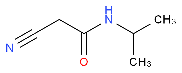 2-Cyano-N-isopropylacetamide_分子结构_CAS_52573-74-7)