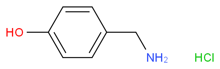 4-(aminomethyl)phenol hydrochloride_分子结构_CAS_696-60-6