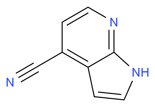 1H-pyrrolo[2,3-b]pyridine-4-carbonitrile_分子结构_CAS_344327-11-3