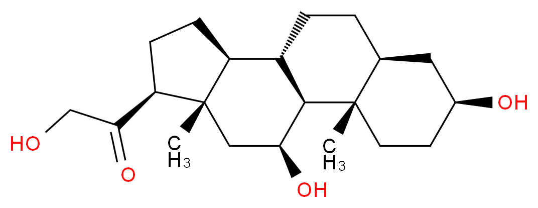 5α-孕烷-3β,11β,21-三醇-20-酮_分子结构_CAS_516-16-5)