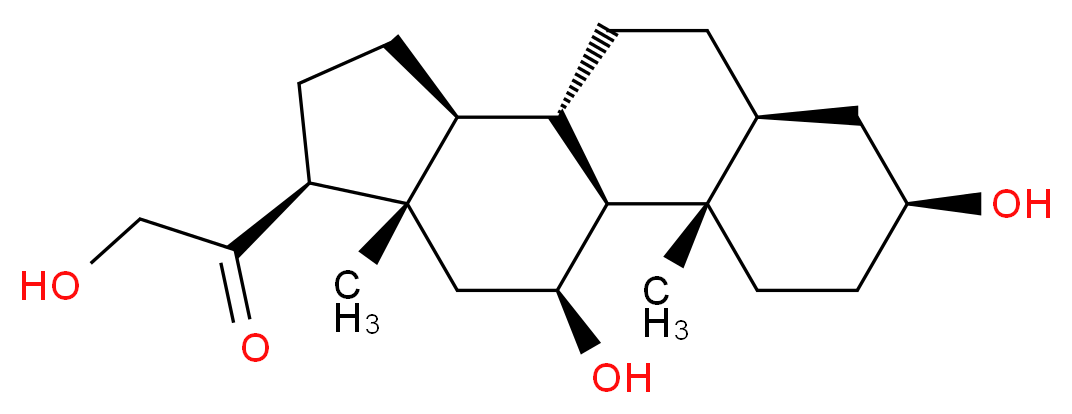 1-[(1S,2S,5S,7S,10S,11S,14S,15S,17S)-5,17-dihydroxy-2,15-dimethyltetracyclo[8.7.0.0<sup>2</sup>,<sup>7</sup>.0<sup>1</sup><sup>1</sup>,<sup>1</sup><sup>5</sup>]heptadecan-14-yl]-2-hydroxyethan-1-one_分子结构_CAS_516-16-5