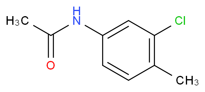 N-(3-chloro-4-methylphenyl)acetamide_分子结构_CAS_7149-79-3