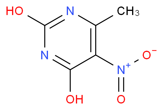 2,4-DIHYDROXY-6-METHYL-5-NITROPYRIMIDINE_分子结构_CAS_16632-21-6)