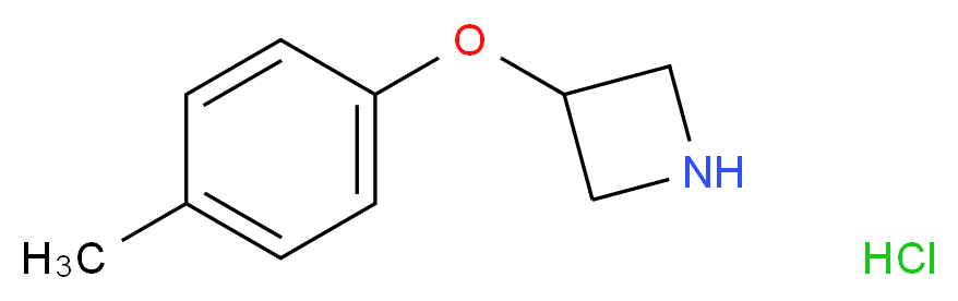 3-(4-Methylphenoxy)azetidine hydrochloride_分子结构_CAS_1228070-90-3)