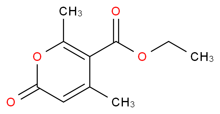 ethyl 4,6-dimethyl-2-oxo-2H-pyran-5-carboxylate_分子结构_CAS_)