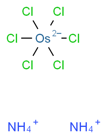 diammonium hexachloroosmiumdiuide_分子结构_CAS_12125-08-5