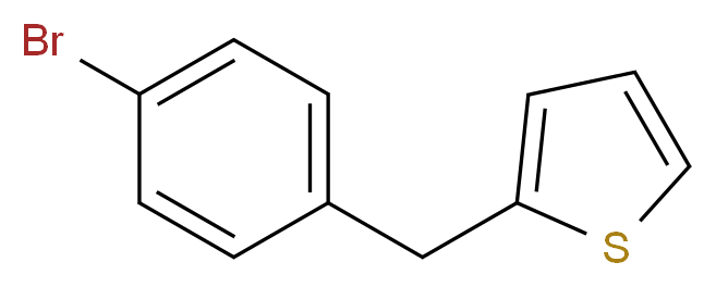 2-[(4-bromophenyl)methyl]thiophene_分子结构_CAS_118150-25-7