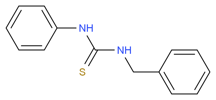 1-benzyl-3-phenylthiourea_分子结构_CAS_726-25-0