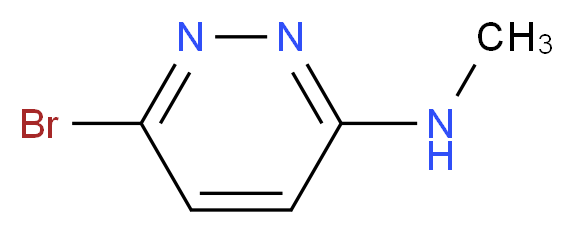 6-bromo-N-methylpyridazin-3-amine_分子结构_CAS_1208657-07-1