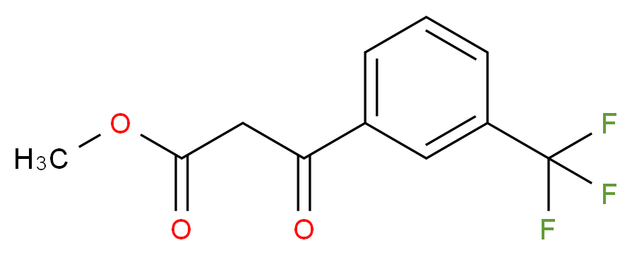 methyl 3-oxo-3-[3-(trifluoromethyl)phenyl]propanoate_分子结构_CAS_93618-66-7