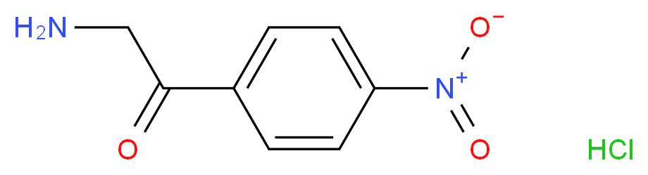 2-amino-1-(4-nitrophenyl)ethan-1-one hydrochloride_分子结构_CAS_5425-81-0