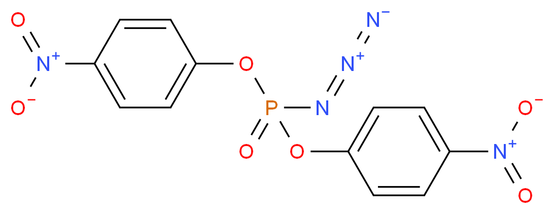 1-{[azido(4-nitrophenoxy)phosphoryl]oxy}-4-nitrobenzene_分子结构_CAS_51250-91-0