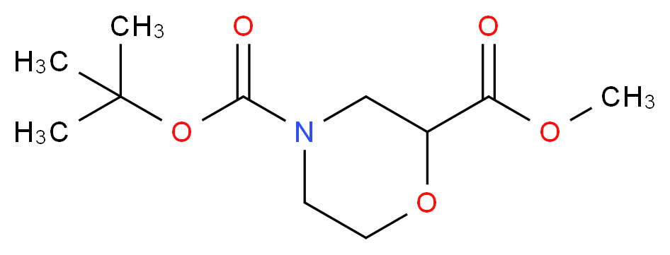 4-tert-butyl 2-methyl morpholine-2,4-dicarboxylate_分子结构_CAS_500789-41-3
