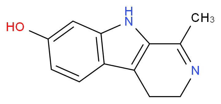 1-methyl-3H,4H,9H-pyrido[3,4-b]indol-7-ol_分子结构_CAS_6028-07-5