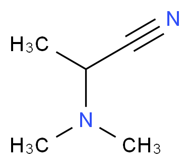 2-(Dimethylamino)propanenitrile_分子结构_CAS_5350-67-4)