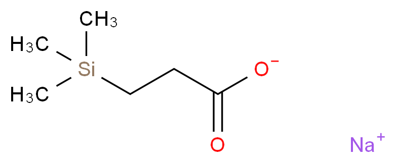 3-(Trimethylsilyl)propionic Acid Sodium Salt_分子结构_CAS_37013-20-0)