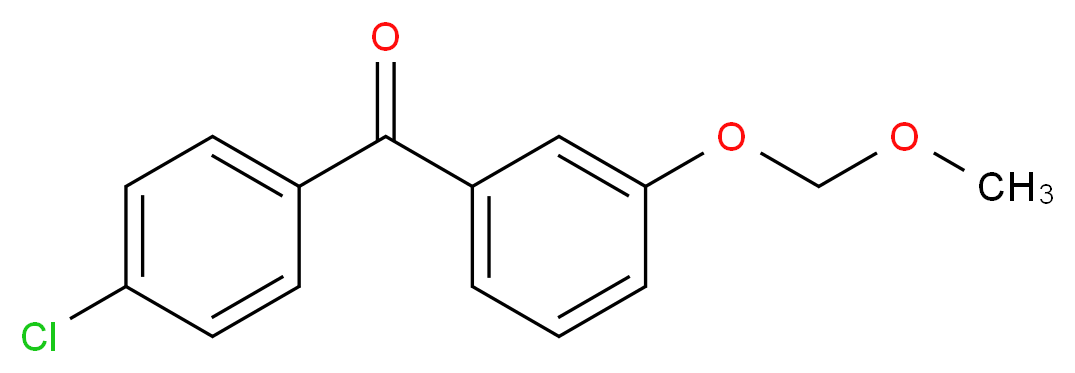 (4-chlorophenyl)[3-(methoxymethoxy)phenyl]methanone_分子结构_CAS_938458-70-9
