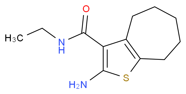 2-amino-N-ethyl-5,6,7,8-tetrahydro-4H-cyclohepta[b]thiophene-3-carboxamide_分子结构_CAS_301321-98-2)