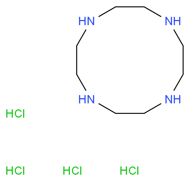 1,4,7,10-四氮环十二烷四盐酸盐_分子结构_CAS_10045-25-7)