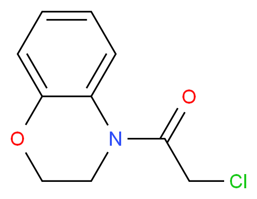 4-(chloroacetyl)-3,4-dihydro-2H-1,4-benzoxazine_分子结构_CAS_22178-82-1)