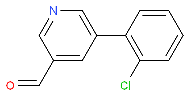 5-(2-chlorophenyl)pyridine-3-carbaldehyde_分子结构_CAS_855301-00-7
