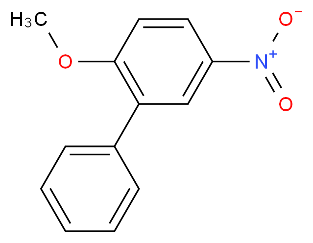 1-methoxy-4-nitro-2-phenylbenzene_分子结构_CAS_15854-75-8