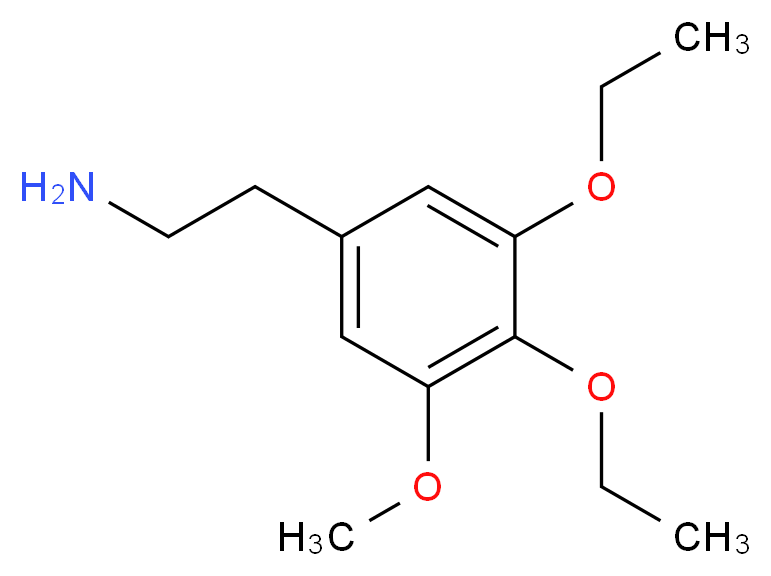 2-(3,4-diethoxy-5-methoxyphenyl)ethan-1-amine_分子结构_CAS_63918-08-1