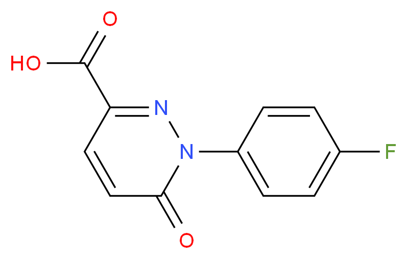 1-(4-fluorophenyl)-6-oxo-1,6-dihydropyridazine-3-carboxylic acid_分子结构_CAS_)