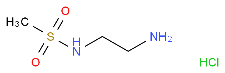 N-(2-Aminoethyl)methanesulfonamide hydrochloride_分子结构_CAS_83019-89-0)