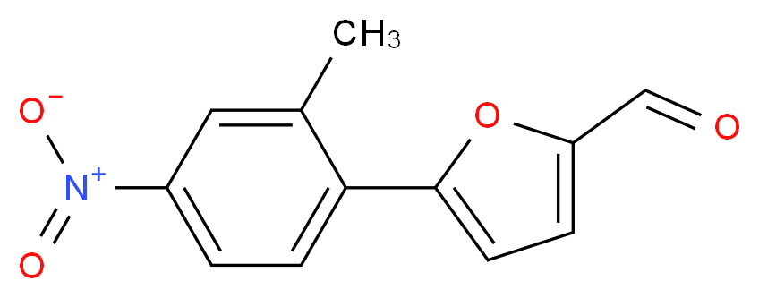 5-(2-Methyl-4-nitrophenyl)-2-furaldehyde_分子结构_CAS_329222-70-0)