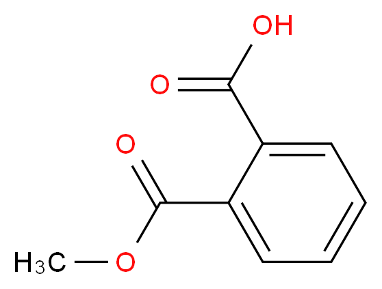 邻苯二甲酸氢甲酯_分子结构_CAS_4376-18-5)