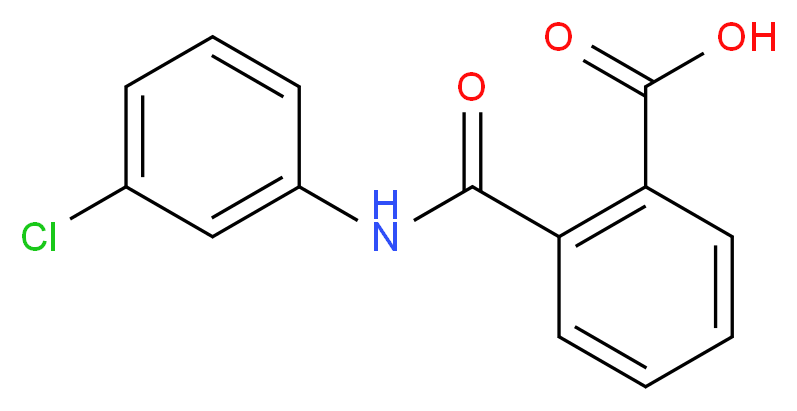 N-(3-Chloro-phenyl)-phthalamic acid_分子结构_CAS_5406-21-3)