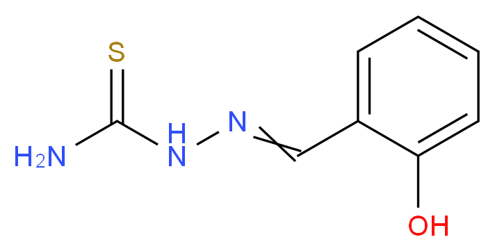 水杨醛缩氨基硫脲_分子结构_CAS_5351-90-6)