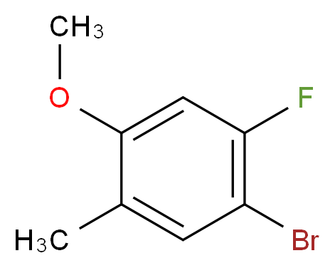 4-Bromo-5-fluoro-2-methylphenyl methyl ether_分子结构_CAS_)