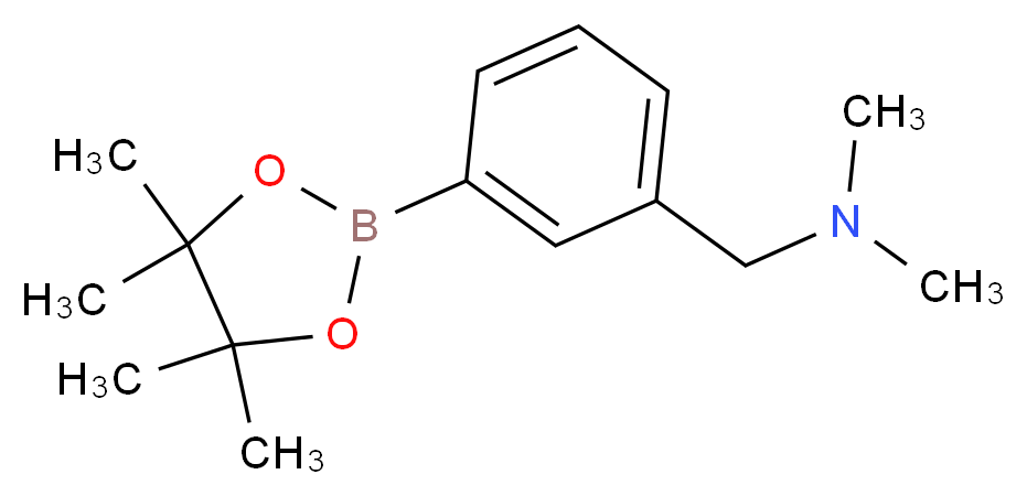 N,N-dimethyl(3-(4,4,5,5-tetramethyl-1,3,2-dioxaborolan-2-yl)phenyl)methanamine_分子结构_CAS_909391-56-6)