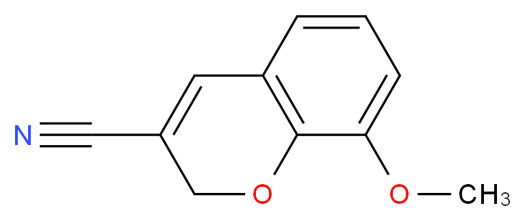 8-methoxy-2H-chromene-3-carbonitrile_分子结构_CAS_57543-69-8