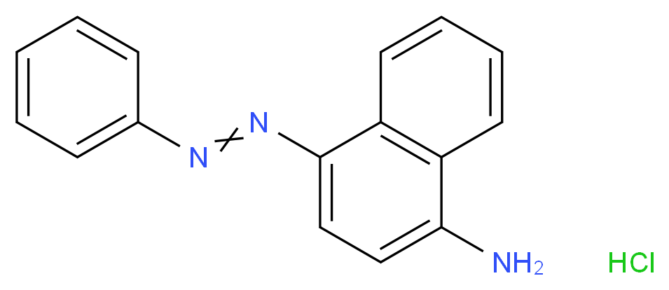 4-(2-phenyldiazen-1-yl)naphthalen-1-amine hydrochloride_分子结构_CAS_83833-14-1