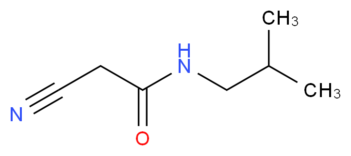 2-cyano-N-(2-methylpropyl)acetamide_分子结构_CAS_51838-01-8