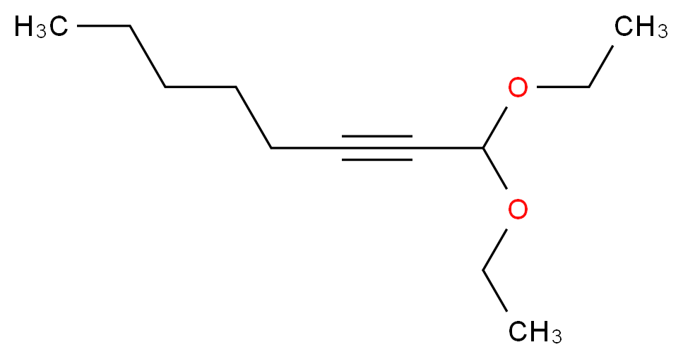 1,1-diethoxyoct-2-yne_分子结构_CAS_16387-55-6