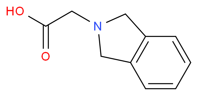 1,3-dihydro-2H-isoindol-2-ylacetic acid_分子结构_CAS_363165-80-4)