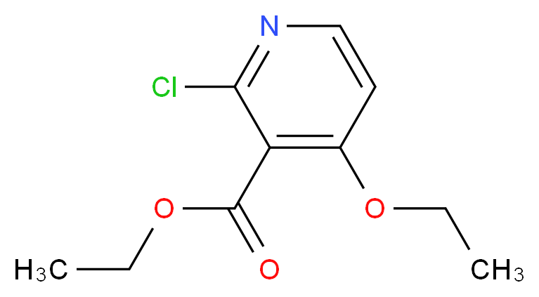 ethyl 2-chloro-4-ethoxypyridine-3-carboxylate_分子结构_CAS_1171502-57-0