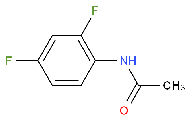 N-(2,4-difluorophenyl)acetamide_分子结构_CAS_399-36-0