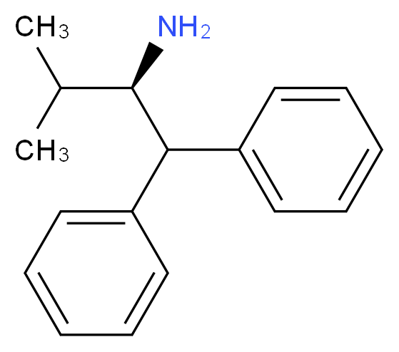 (2R)-3-methyl-1,1-diphenylbutan-2-amine_分子结构_CAS_400870-29-3
