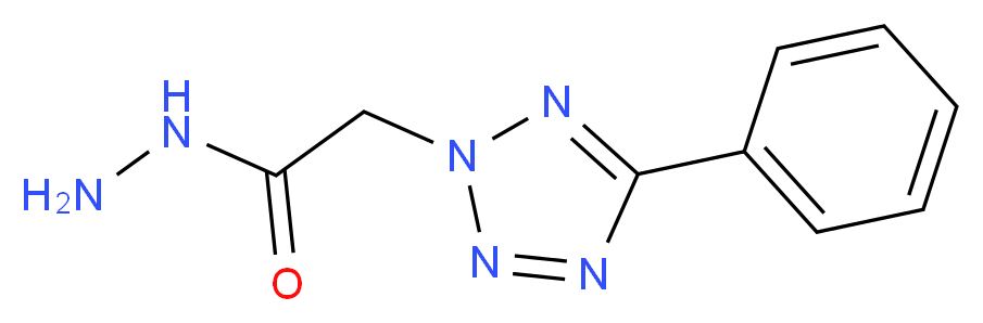2-(5-phenyl-2H-tetrazol-2-yl)acetohydrazide_分子结构_CAS_67037-01-8)